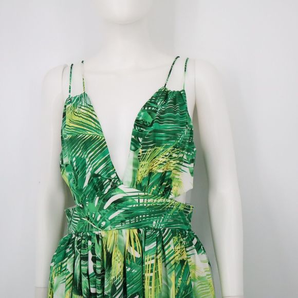 Fashion Nova Key West Maxi Tropical Dress Sz Medium  Womens Long Summer - Picture 6 of 15